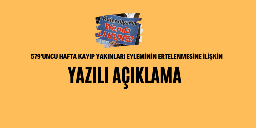 'Adalet ve hakikat mücadelemizden asla vazgeçmeyeceğiz'